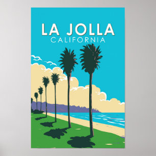 La Jolla California Viajes de arte Vintage