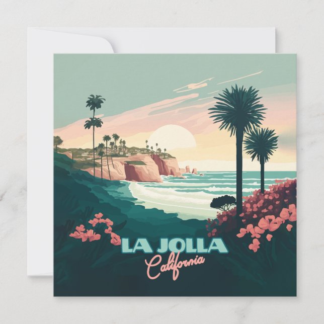 La Jolla Cove San Diego California Retro (Anverso)