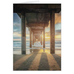La Jolla, Pier De Scripps Al Atardecer San Diego