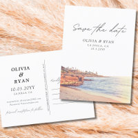 La Jolla Salven la tarjeta postal de fecha Bodas d
