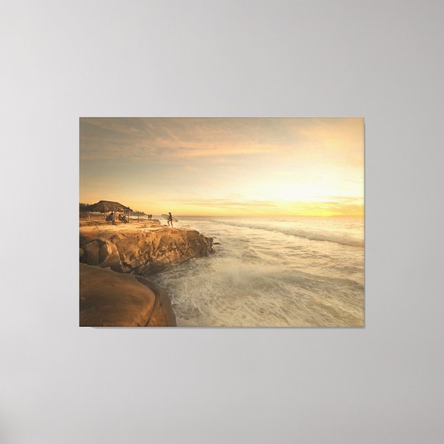 La Jolla Windansea Sunset 54x40 Extra Gran Lienzo (Anverso)