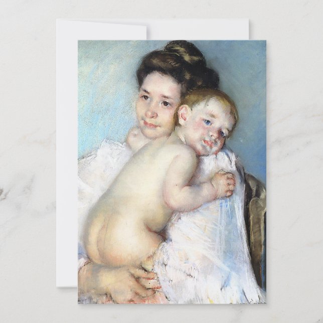 La joven madre | Mary Cassatt (Anverso)