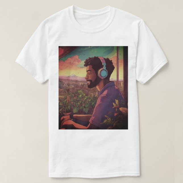 La jungla neón golpea, camiseta para hombres (Diseño del anverso)