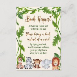 La jungla trae una tarjeta de libro, Safari trae u