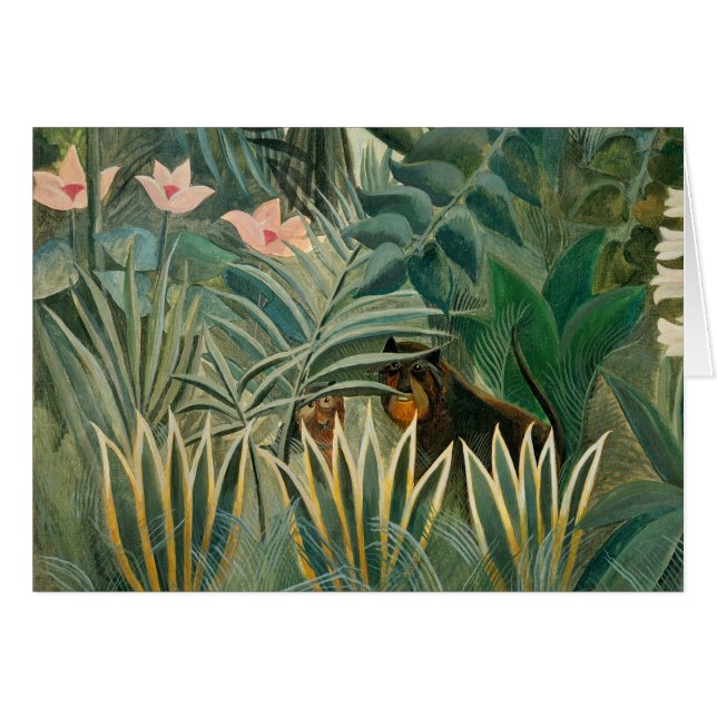 La Jungle ecuatorial, 1909 (aceite en lona) (Anverso (Horizontal))