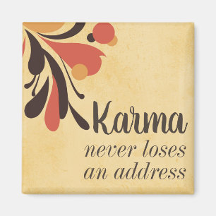 La karma divertida nunca pierde un imán de la