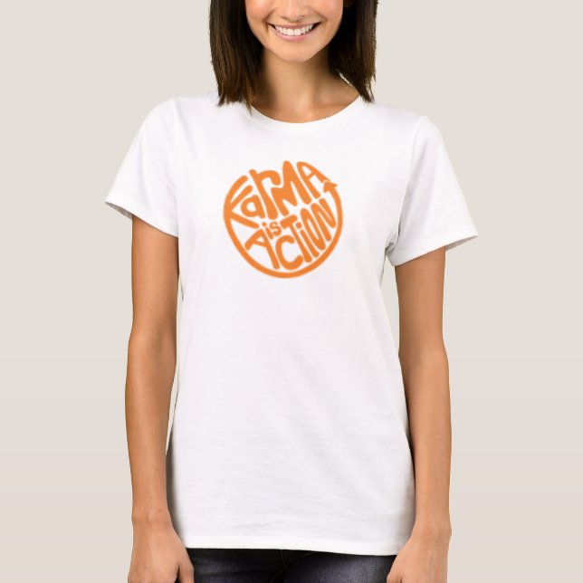La karma es camiseta de la acción (Anverso)