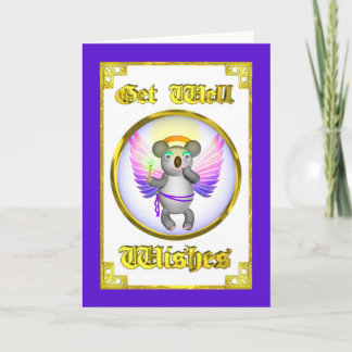 La koala del ángel consigue la tarjeta bien de los