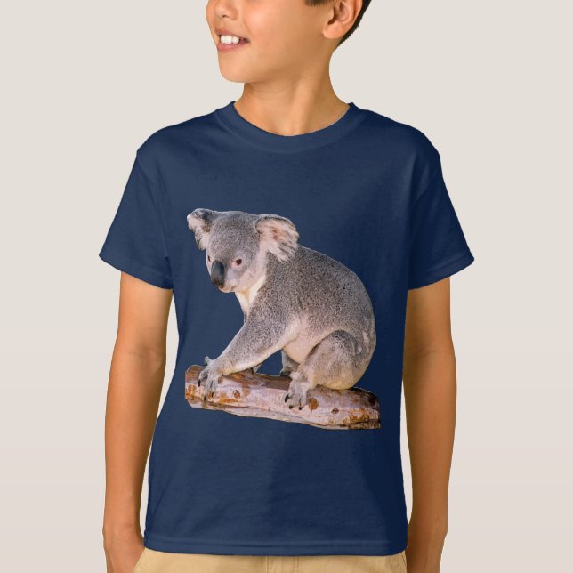 La koala embroma la camiseta oscura (Anverso)
