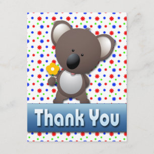 LA KOALA LINDA LE AGRADECE TARJETA DE NOTA