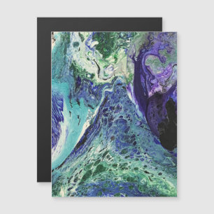 La Laguna #1 pintura en Magnet azul, verde azulado