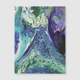 La Laguna #1 pintura en Magnet azul, verde azulado