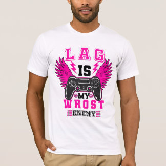 "La latencia es mi peor enemigo" - Camiseta gráfic