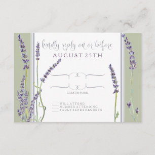 La lavanda francesa de RSVP florece tipografía