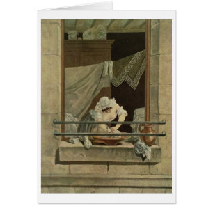 La lavandera, grabada por J. Laurent Julien (c1