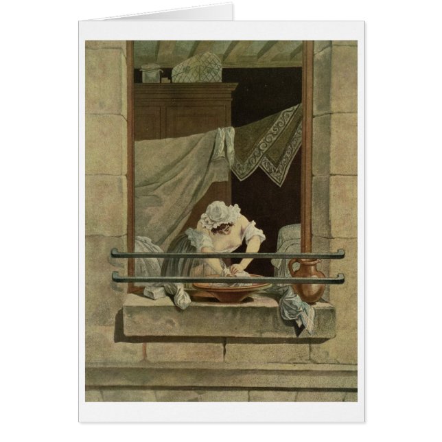 La lavandera, grabada por J. Laurent Julien (c1 (Frente)