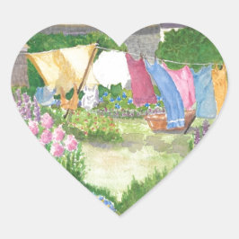 La lavandería de Kathy en Monhegan me Pegatina el 