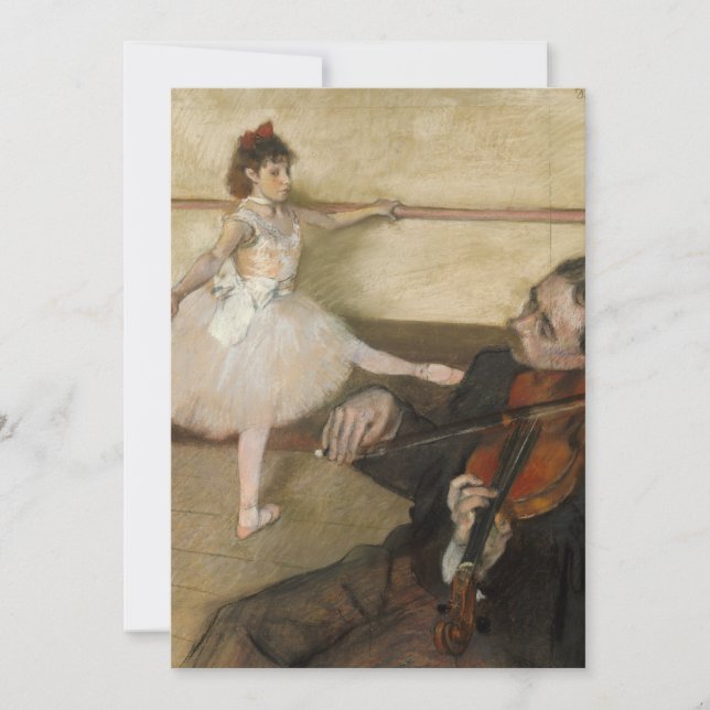 La lección de baile | Edgar Degas (Anverso)