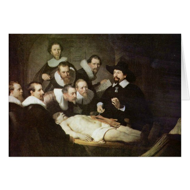 La lección de la anatomía del Dr. Nicolaes Tulp. (Anverso (Horizontal))