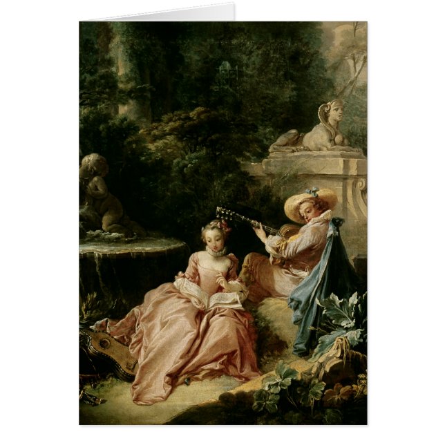 La lección de música, 1749 (Frente)