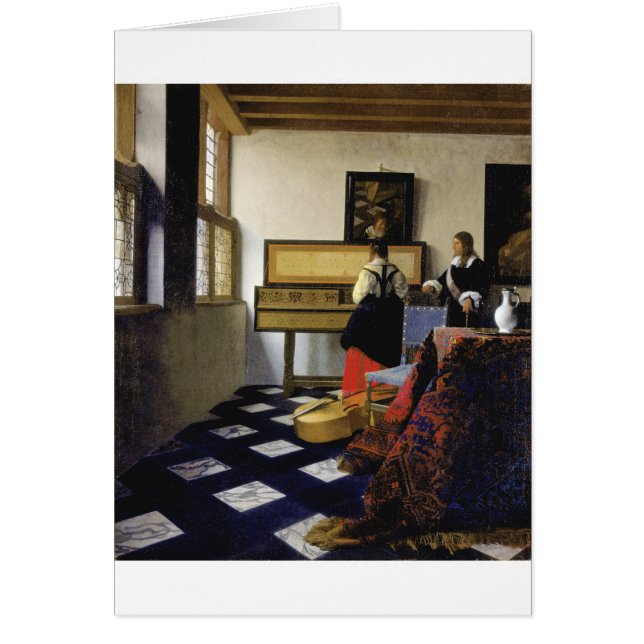La lección de música de Johannes Vermeer (Frente)