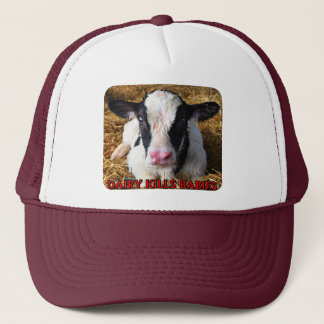 La lechería del vegano mata al gorra de los bebés