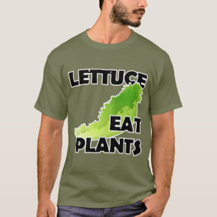 La lechuga come las plantas - camiseta del vegano
