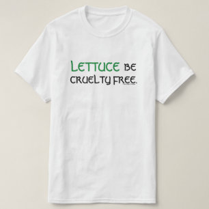 La lechuga sea la camisa libre de la crueldad