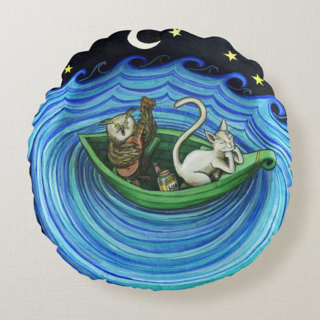 La lechuza y el Cojín decorativo Pussycat (Anverso)