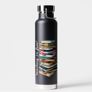 La lectura de libros es una botella de agua divert