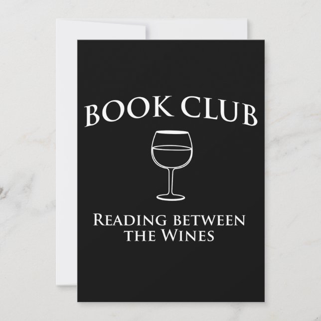 La lectura del club de libros entre los vinos (Anverso)
