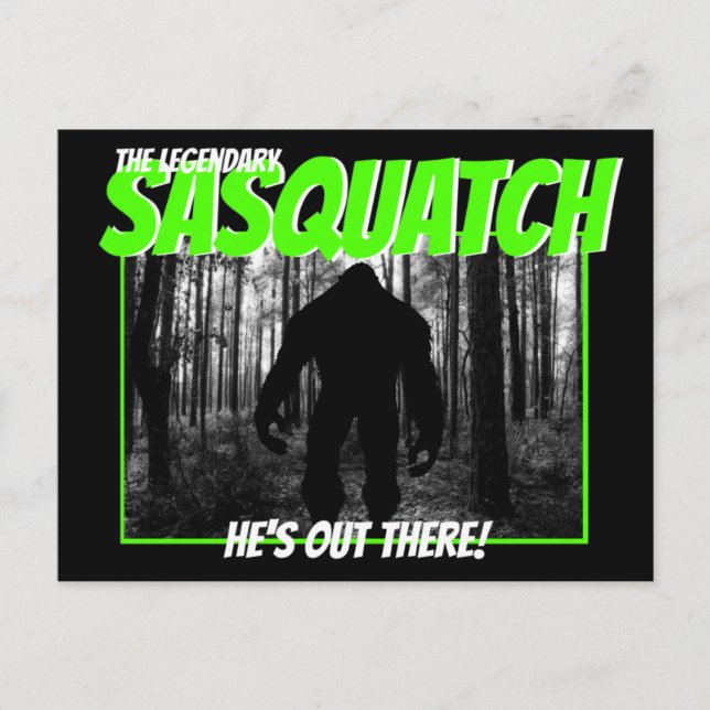 La legendaria postal Sasquatch (Anverso)