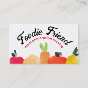 la legumbre de fruta remata tarjetas de visita de