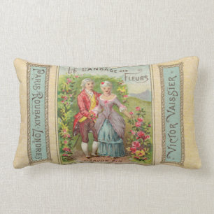 La lengua de la almohada del Lumbar de las flores