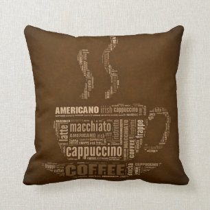 La lengua del Cojín decorativo del café
