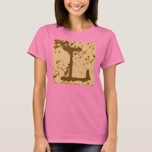 La letra "L" camiseta de Jessie del monograma