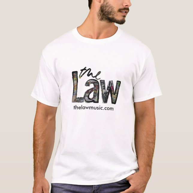 La ley - camiseta para hombre del logotipo (Anverso)