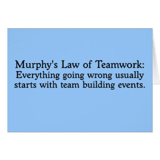 La ley de Murphy para el trabajo en equipo