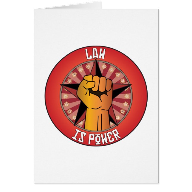 La ley es poder (Frente)
