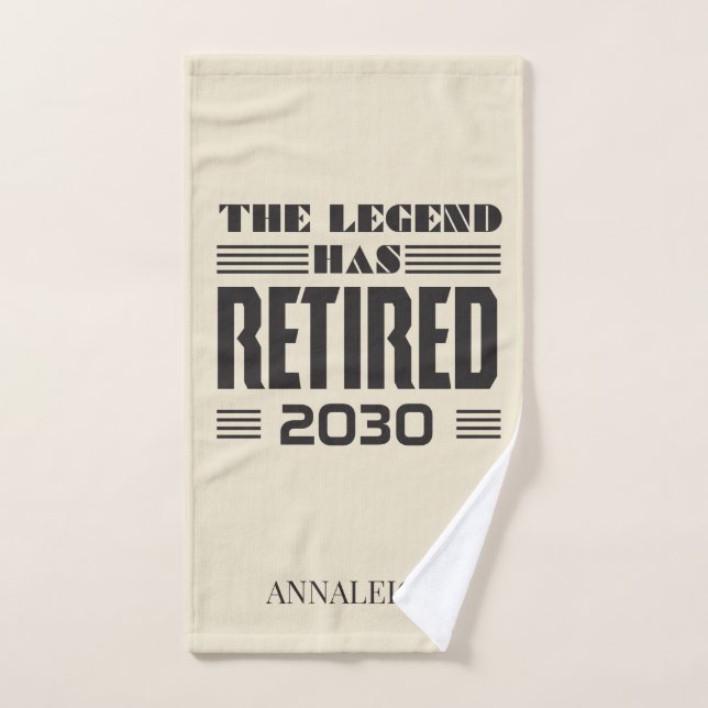 La Leyenda de Jubilación de Trabajadores se ha ret (Toalla de mano)