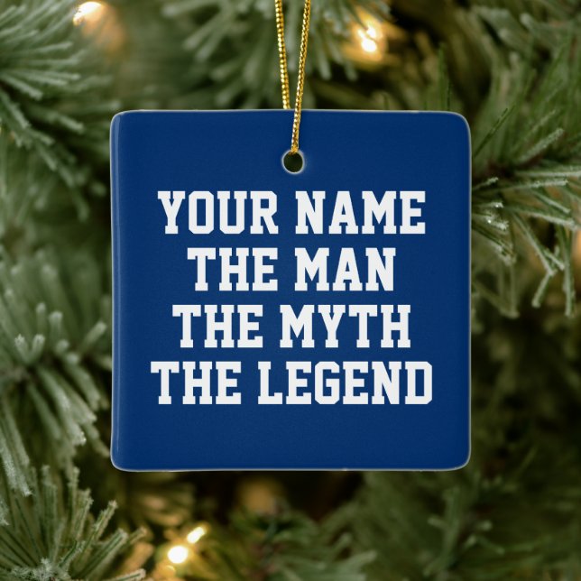 La leyenda del mito del hombre adorno de Navidad p (Árbol)
