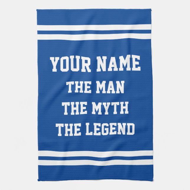 La leyenda del mito del hombre regalo de toalla de (Vertical)