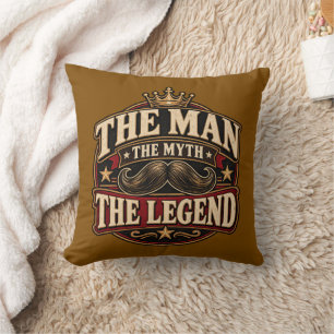 La leyenda el mito el hombre Almohada decorativa v