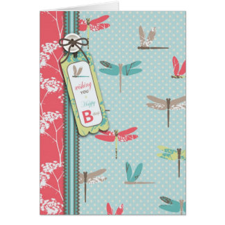 La libélula soña la tarjeta