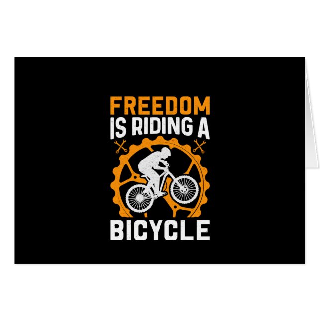 La Libertad De Ciclismo Es Montar En Bicicleta (Anverso (Horizontal))