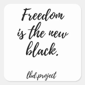 la libertad es el nuevo pegatina negro