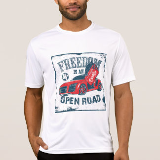 La libertad es una camiseta de línea abierta de ro