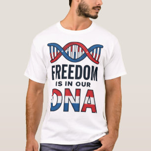 La Libertad Está En Nuestro ADN Camiseta Vector Pa