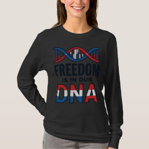 La Libertad Está En Nuestro ADN Camiseta Vector Pa