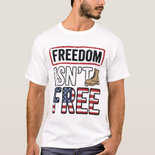 La libertad no es gratis Diseño de camiseta patrió